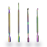 Zestaw 4 kopytek  do paznokci w metalowym etui