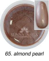 65. Żel kolorowy SUNNY NAILS Party almond pearl 5 ml