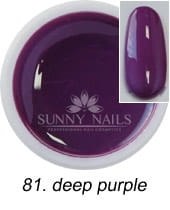 81. Żel kolorowy SUNNY NAILS Party deep purple 5 ml