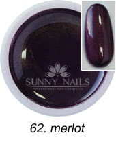62. Żel kolorowy SUNNY NAILS Party merlot  5 ml