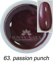 63. Żel kolorowy SUNNY NAILS Party passion punch 5 ml