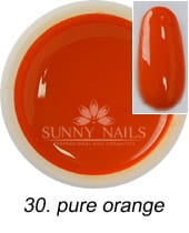 30. Żel kolorowy SUNNY NAILS Party pure orange 5 ml