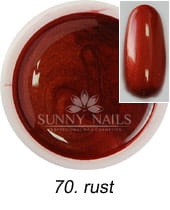 70. Żel kolorowy SUNNY NAILS Party rust 5 ml