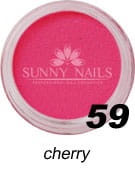 59. Akryl w proszku SUNNY NAILS cherry 3 ml