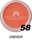 58. Akryl w proszku SUNNY NAILS papaya 3 ml