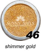 46. Akryl w proszku SUNNY NAILS shimmer gold