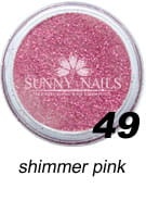 49. Akryl w proszku SUNNY NAILS shimmer pink 3 ml
