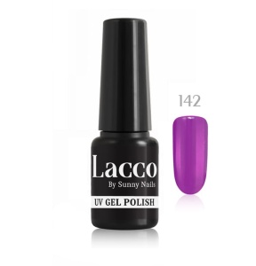142. Lakier hybrydowy LACCO  UV Sunny Nails jagodowy lukier 6 ml