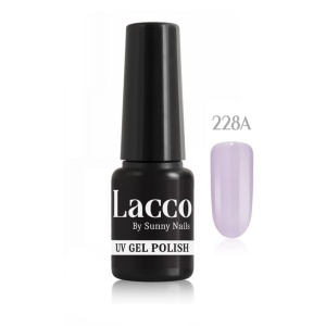 228a. Lakier hybrydowy LACCO  UV Sunny Nails washed violet 6 ml