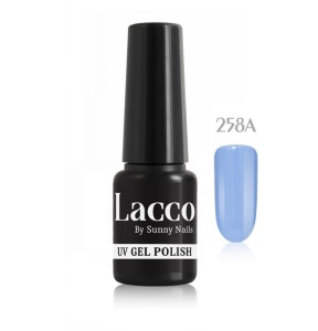 258a. Lakier hybrydowy LACCO  UV Sunny Nails blue platin 6 ml