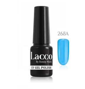 268a. Lakier hybrydowy LACCO  UV Sunny Nails funny blue 6 ml