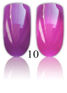 Lakier hybrydowy termiczny LACCO  Thermo fioletowy-fuksja 6 ml