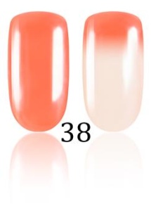 Lakier hybrydowy termiczny LACCO  Thermo mandarynkowy-biel 6 ml