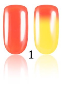 Lakier hybrydowy termiczny LACCO Thermo pomarańczowo-żółty 6 ml