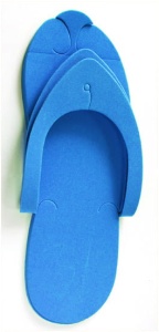 Klapki do pedicure niebieskie 12 par