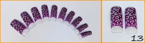 13. Tipsy we wzory AIRBRUSH fioletowe