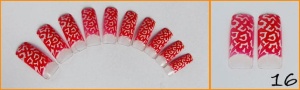 16. Tipsy we wzory AIRBRUSH czerwone