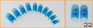 22. Tipsy we wzory AIRBRUSH niebieskie