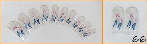 66. Tipsy we wzory AIRBRUSH niebiesko-różowe