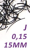 Rzęsy jedwabne J 0,15-15 mm 0,25 g