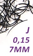 Rzęsy jedwabne J 0,15- 7 mm 0,25 g