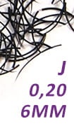 Rzęsy jedwabne J 0,20-6 mm 0,25 g