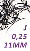 Rzęsy jedwabne J 0,25- 11 mm 0,25 g