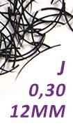 Rzęsy jedwabne J 0,30-12 mm 0,25 g