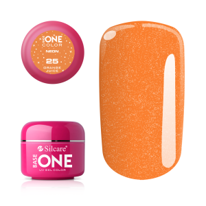 25. Żel kolorowy SILCARE  Base One neon orange juice 5 g