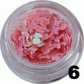 6.Aniołki amorki do zdobień jasno różowe opalizujące 1 g