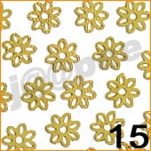 15. Blaszki do zdobienia paznokci kwiatek 10 szt