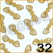 32. Blaszki do zdobienia paznokci kokardka 10 szt