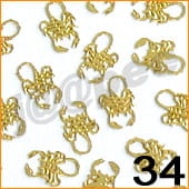 34. Blaszki do zdobienia paznokci skorpion 10 szt