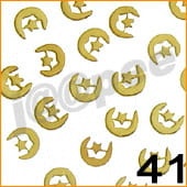 41. Blaszki do zdobienia paznokci księżyc z gwiazdką 10 szt.