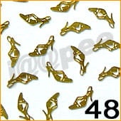 48. Blaszki do zdobienia paznokci pantofelek 10 szt.
