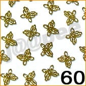 60. Blaszki do zdobienia paznokci motyl 10 szt.