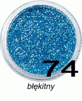 Brokat do paznokci błękitny w woreczku 1g - 74