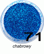 Brokat do paznokci chabrowy w woreczku 1g - 71