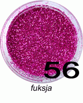 Brokat do paznokci fuksja w woreczku 1g - 56