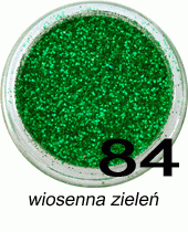 Brokat do paznokci wiosenna zieleń w woreczku 1g - 84