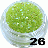 Ozdoba do paznokci Cekiny zielone aqua w woreczku 1g - 26