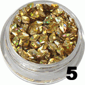 Ozdoba do paznokci Diamenty piaskowe hologram w woreczku 1g- 5