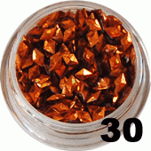 Ozdoba do paznokci Diamenty pomarańczowe w woreczku 1g- 30