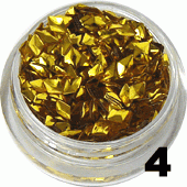 Ozdoba do paznokci Diamenty złote w woreczku 1g- 4