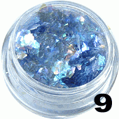 Folia hologramowa Broken Mirror Effect niebieska w woreczku 1g- 9