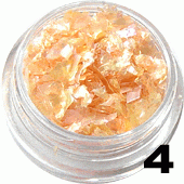 Folia hologramowa Broken Mirror Effect pomarańczowa w woreczku 1g- 4