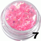 Folia hologramowa Broken Mirror Effect różowa w woreczku 1g- 7