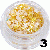 3. Trójwymiarowe gwiazdki perłowe słoneczne 20 szt.