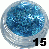 15. Gwiazdki ramka w saszetce niebieskie 150-200 szt.