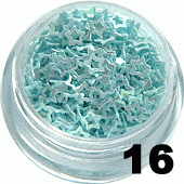 16. Gwiazdki ramka w saszetce błękitne 150-200 szt.